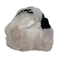 Rose Quartz with Black Tourmaline from Brazil, alternate view