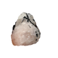Rose Quartz with Black Tourmaline from Brazil, alternate view