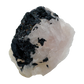 Rose Quartz with Black Tourmaline from Brazil, alternate view