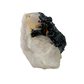 Rose Quartz with Black Tourmaline from Brazil, alternate view