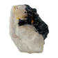 Rose Quartz with Black Tourmaline from Brazil, alternate view