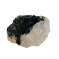 Rose Quartz with Black Tourmaline from Brazil, alternate view