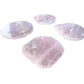 Rose Quartz coaster set of 4 from Brazil, alternate view