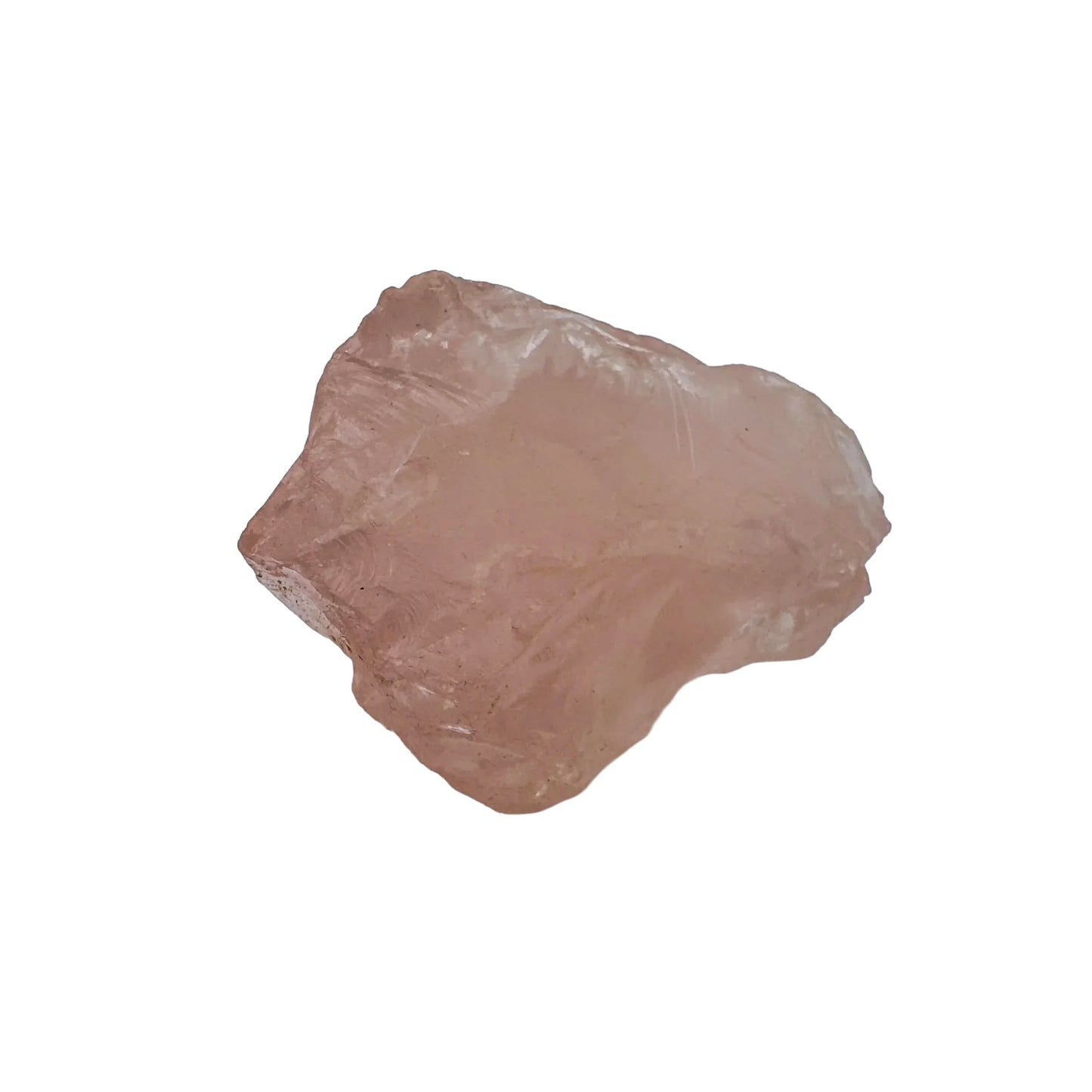 Natural surface of Rose Quartz specimen, drawn on for Love, sourced from Madagascar.