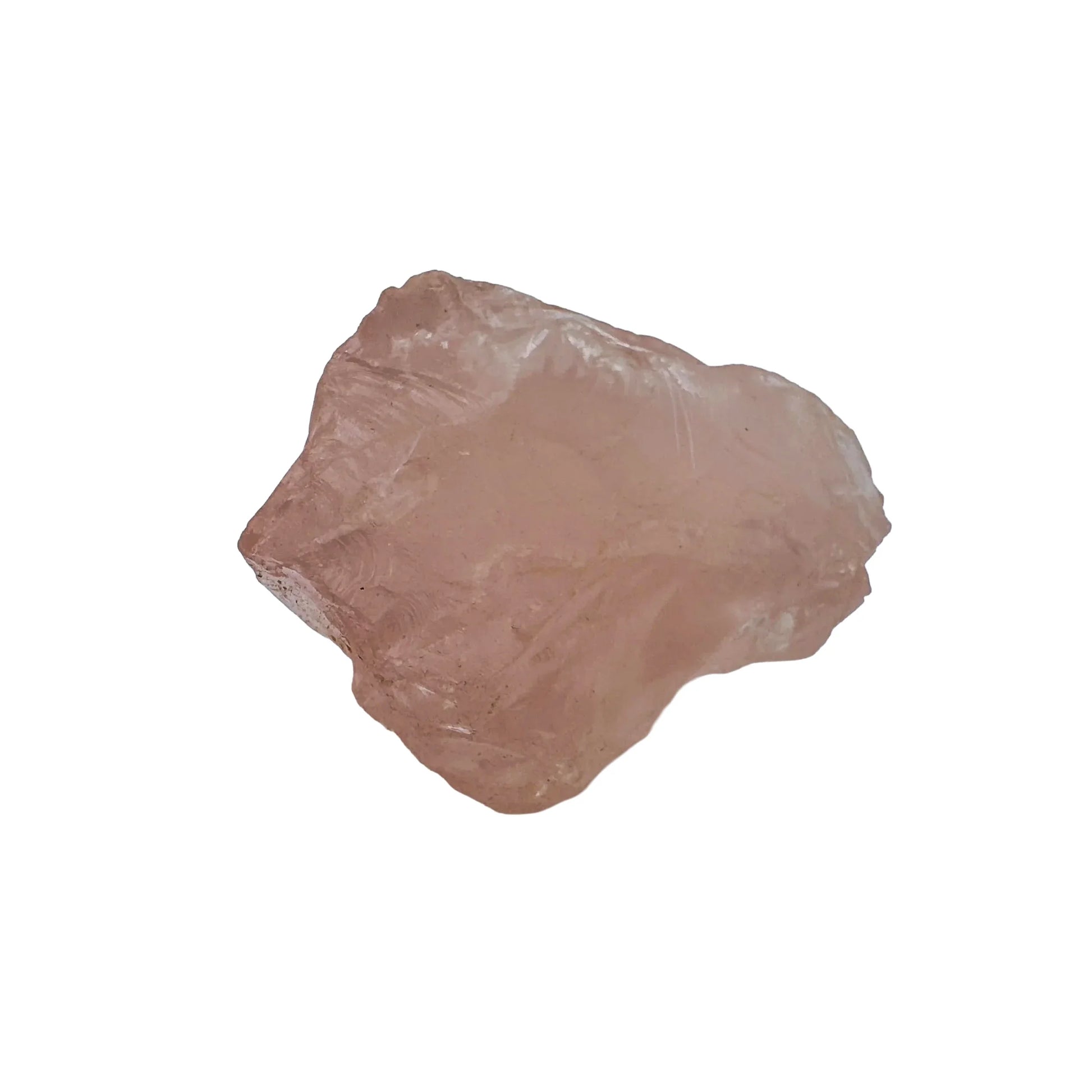 Natural surface of Rose Quartz specimen, drawn on for Love, sourced from Madagascar.