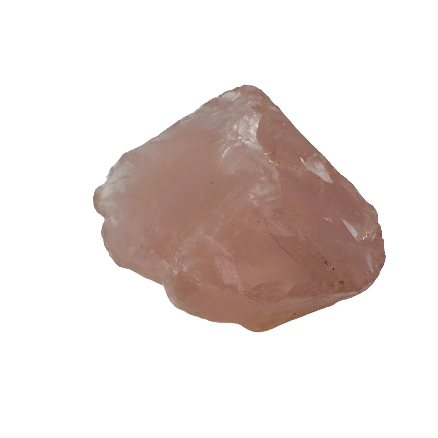 Underside view of Grade AAA Rose Quartz specimen, from Alaotra-Mangoro, Madagascar.