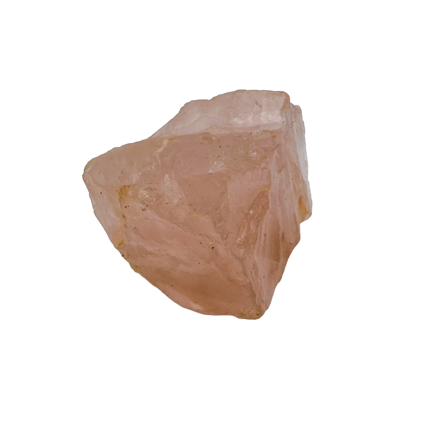Detail shot showing Grade AAA Rose Quartz specimen, showing natural texture.