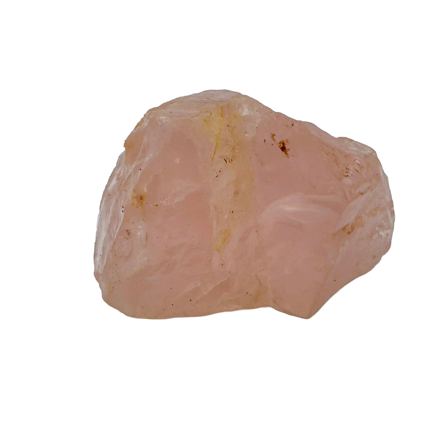 Back view of Grade AAA Rose Quartz specimen showing natural surface