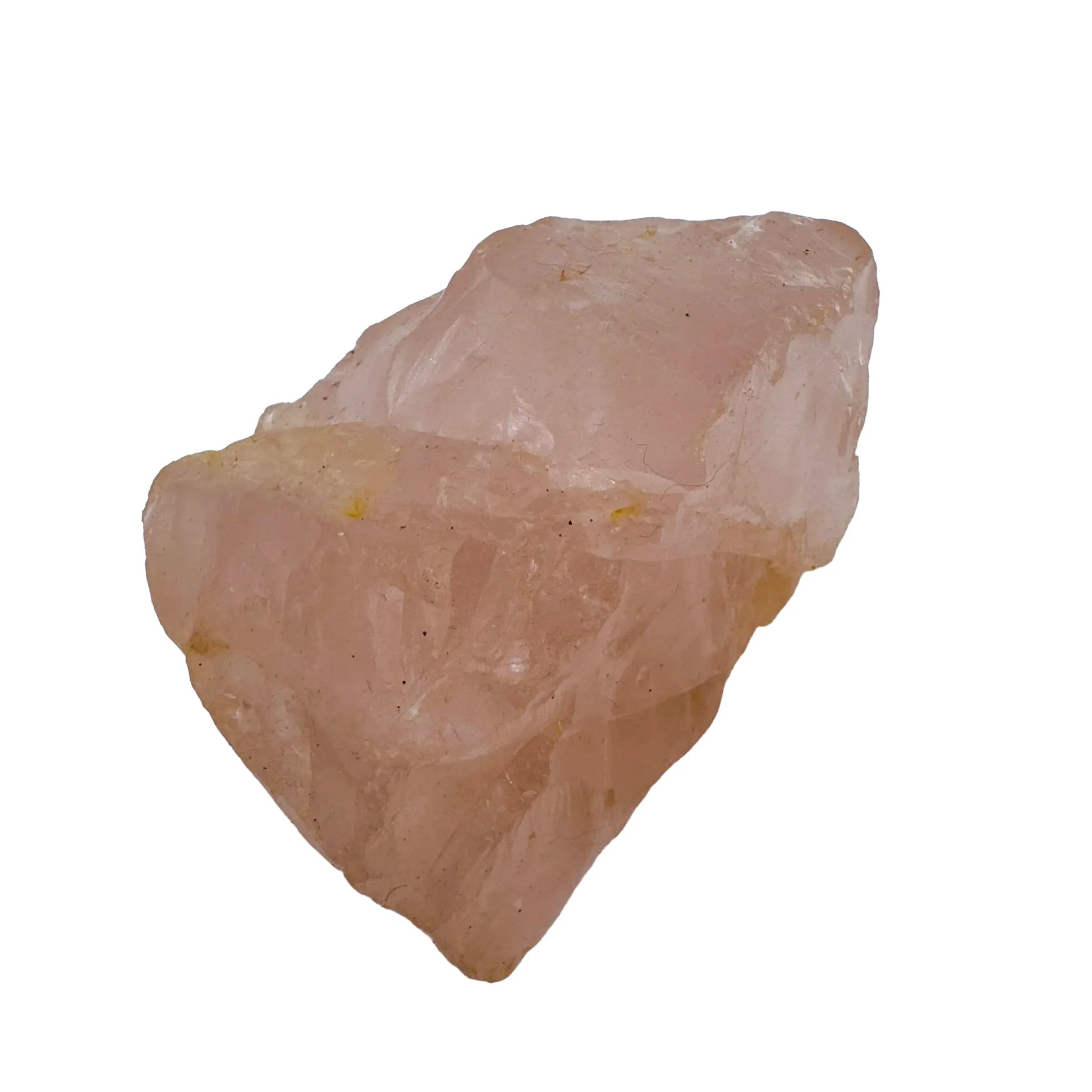 Detail shot of Grade AAA Rose Quartz specimen under natural light