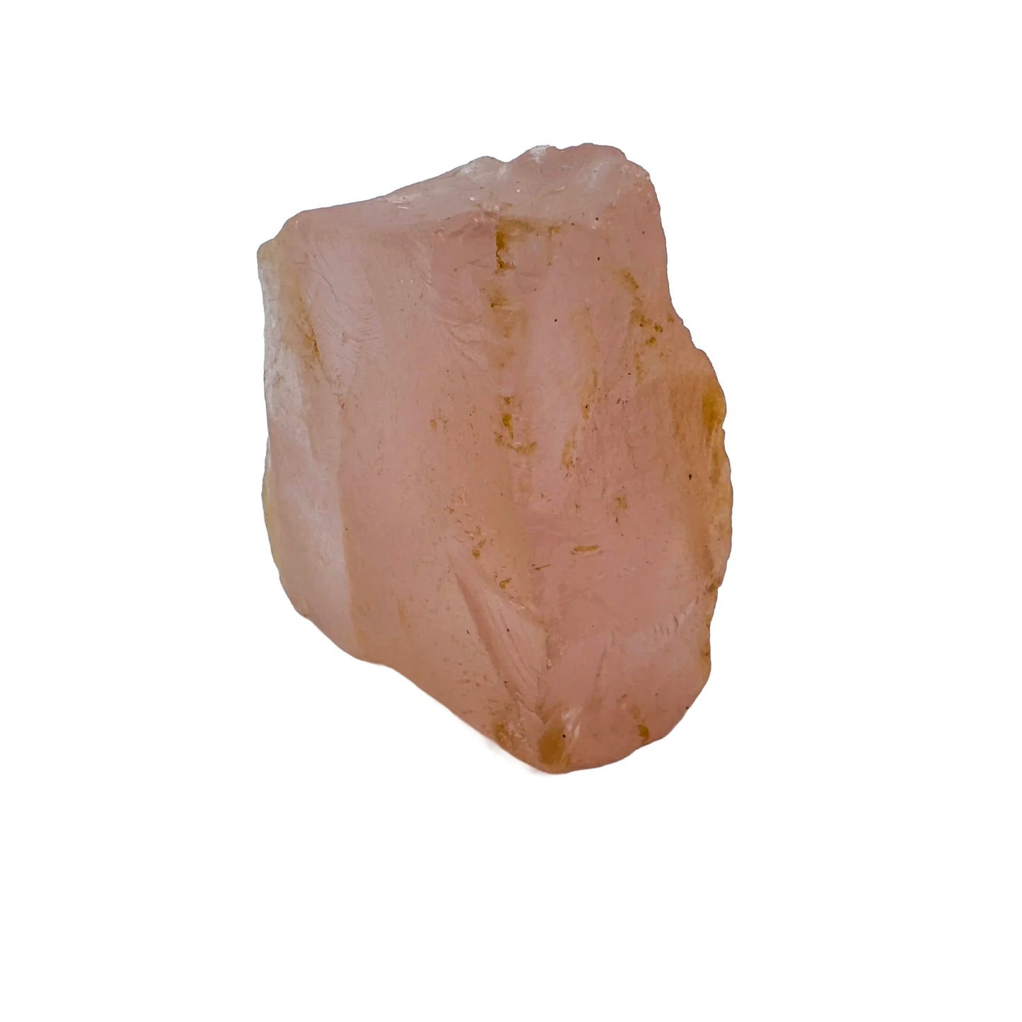 Bottom side of Rose Quartz specimen, showing natural color depth, to support Love.
