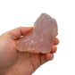 Back view of Grade AAA Rose Quartz specimen showing natural surface