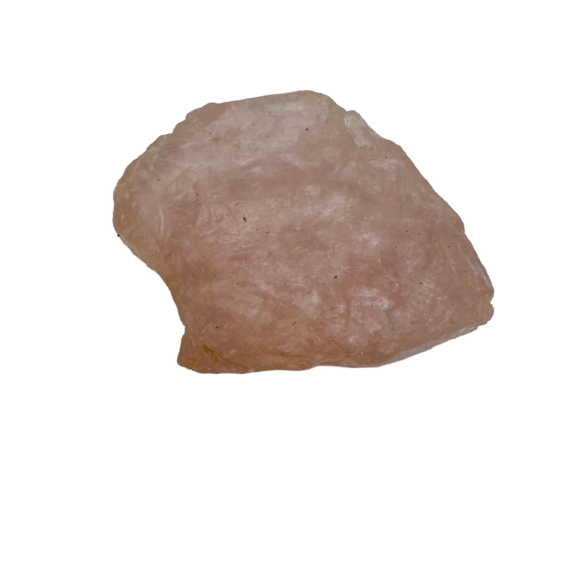 Rear view of Rose Quartz specimen, from Alaotra-Mangoro, Madagascar.