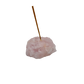 Polished Rose Quartz incense holder from Brazil, alternate view