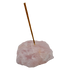 Polished Rose Quartz incense holder from Brazil, alternate view