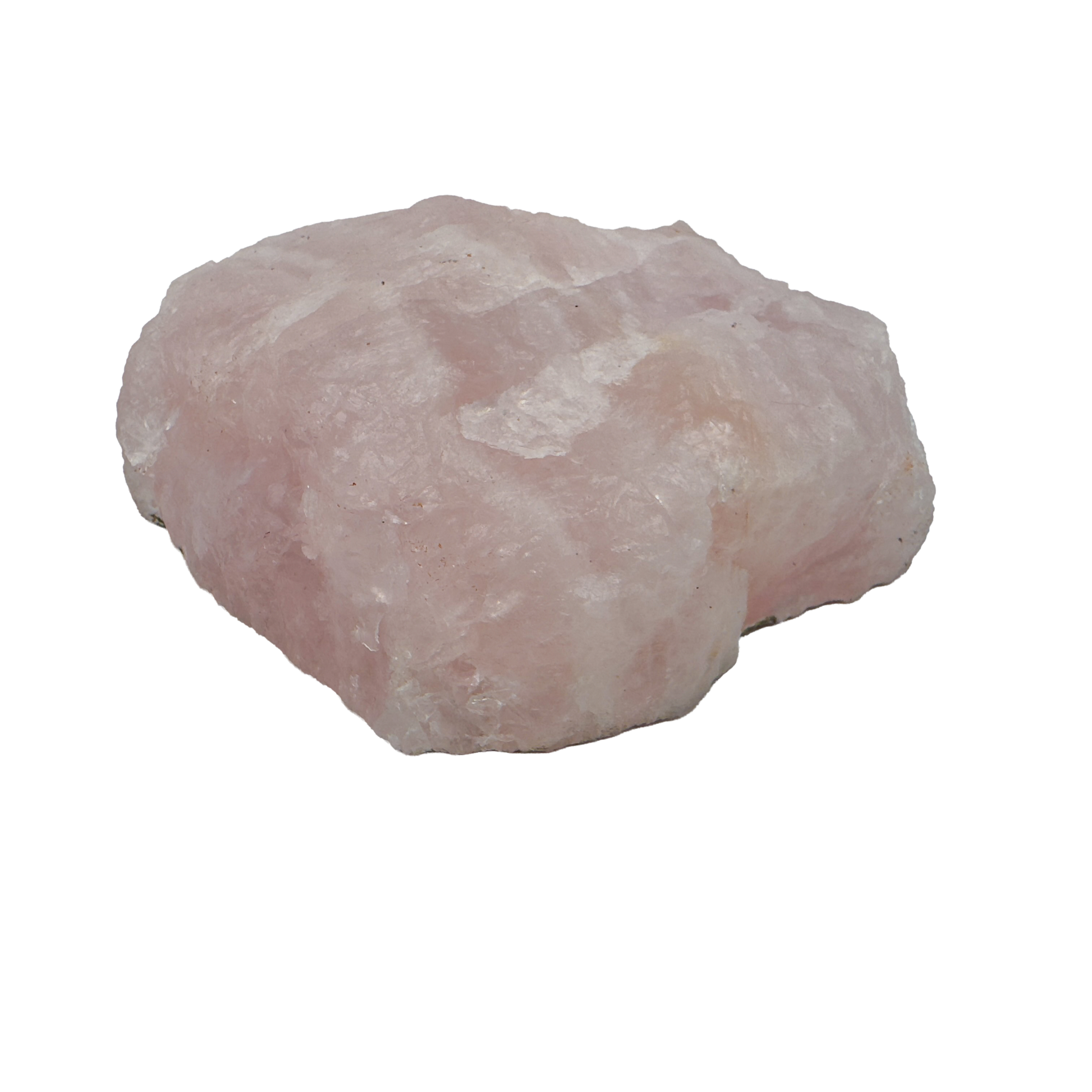 Polished Rose Quartz incense holder from Minas Gerais, Brazil, pink stone with a centre hole for a stick of incense