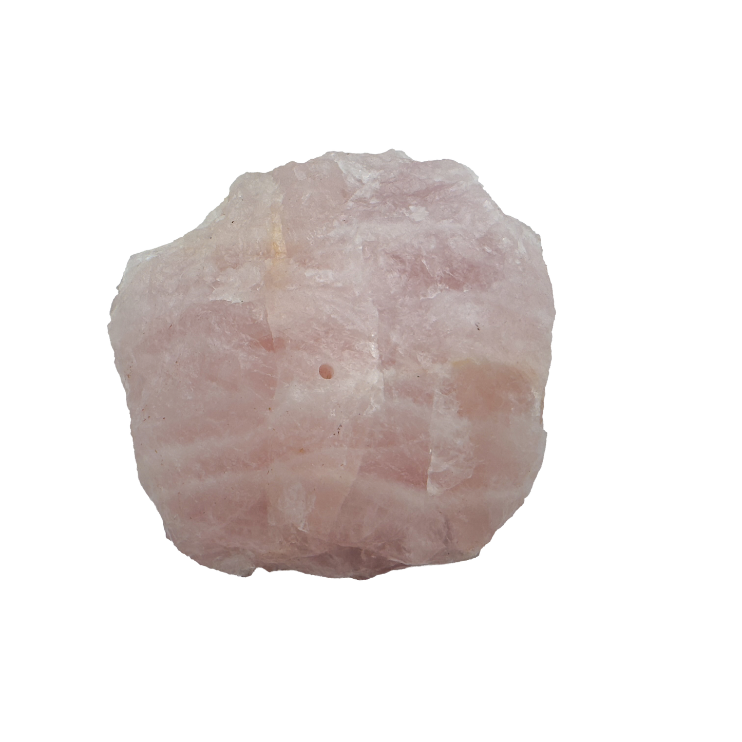 Polished Rose Quartz incense holder from Brazil, alternate view