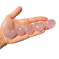 Full profile of Grade AA Rose Quartz heart ready to ship from Beyond Bohemian