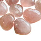 Full profile of Grade AA Rose Quartz heart ready to ship from Beyond Bohemian