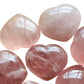 Full profile of Grade AA Rose Quartz heart ready to ship from Beyond Bohemian