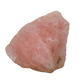 A grade Rose Quartz raw crystal from South Dakota, large pink piece with natural fracture