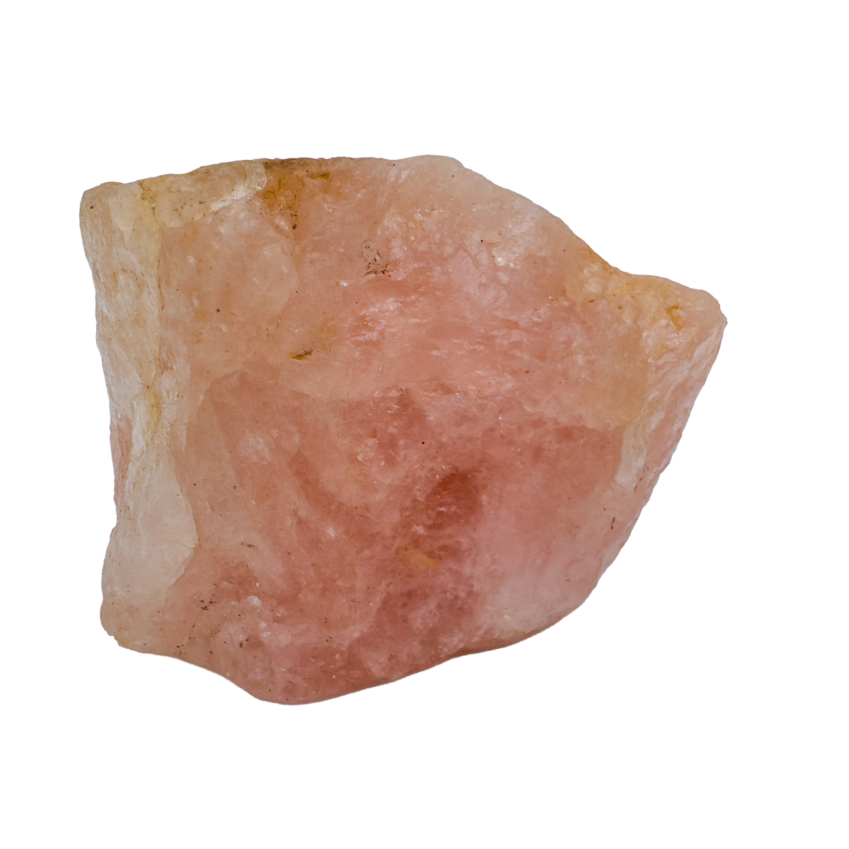 A grade Rose Quartz raw crystal from South Dakota, pink piece
