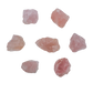 AA grade Rose Quartz raw stones from Erongo, Namibia, scatter of soft pink 1.5 to 2.5 inch pieces