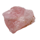 AA Rose Quartz raw stone from Namibia, single pink piece showing natural fracture