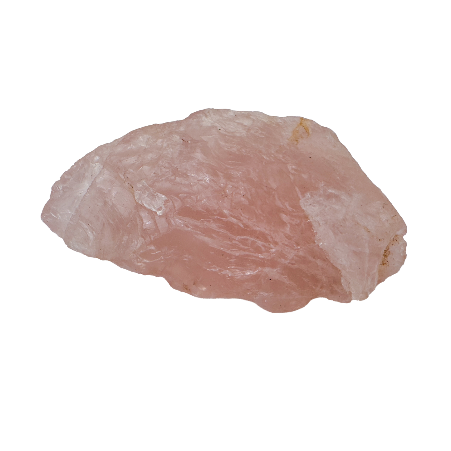 AA Rose Quartz raw stone from Namibia, elongated pink piece