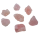 AA Rose Quartz raw stones from Namibia, scatter of pink pieces