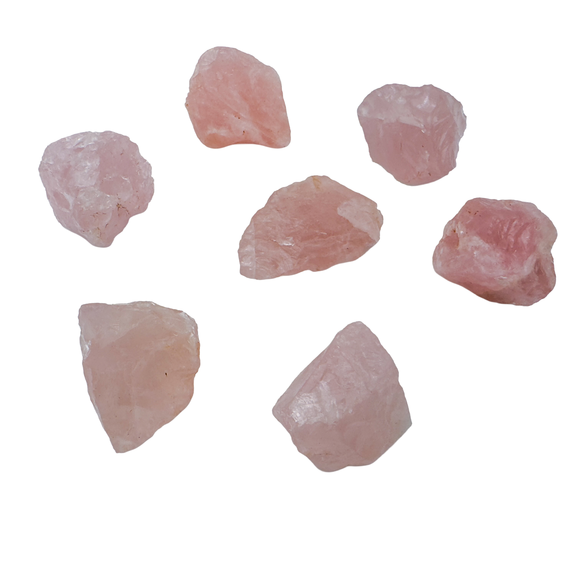 AA Rose Quartz raw stone from Namibia, pink piece