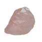 AA Rose Quartz raw stone from Namibia, pink piece showing natural fracture