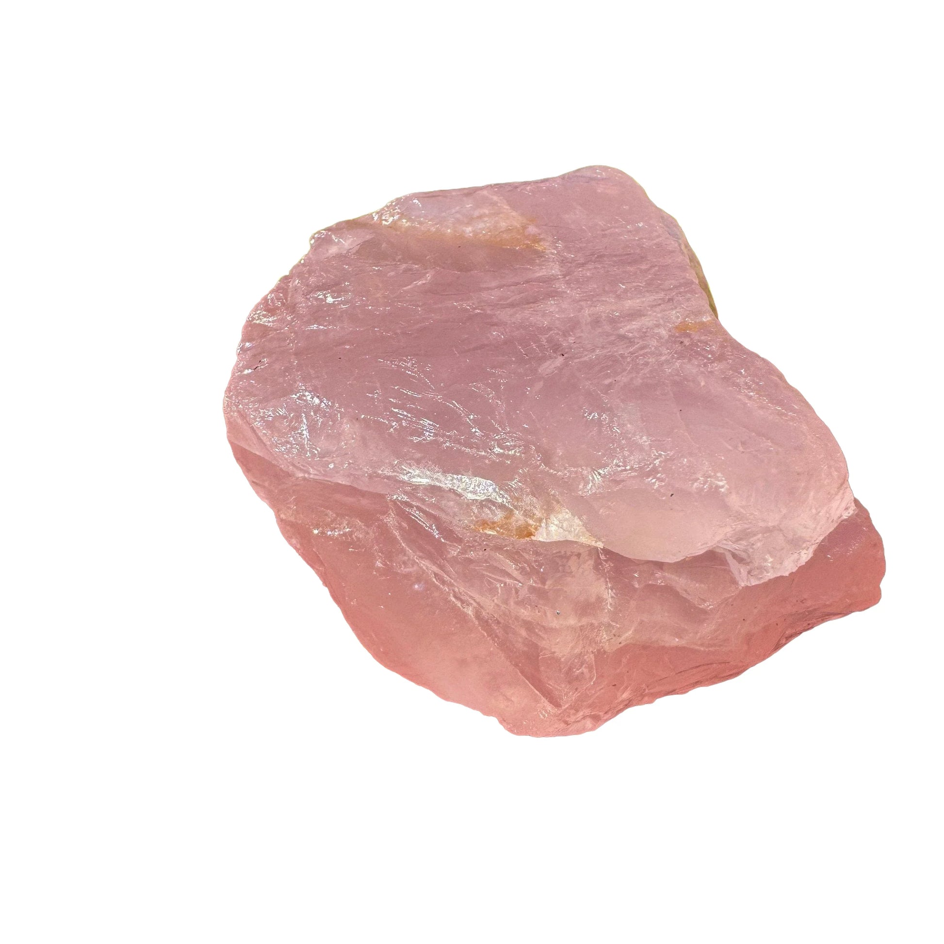 Aerial view of Grade AAA Rose Quartz specimen, from Madagascar, to support Love and Self Love.