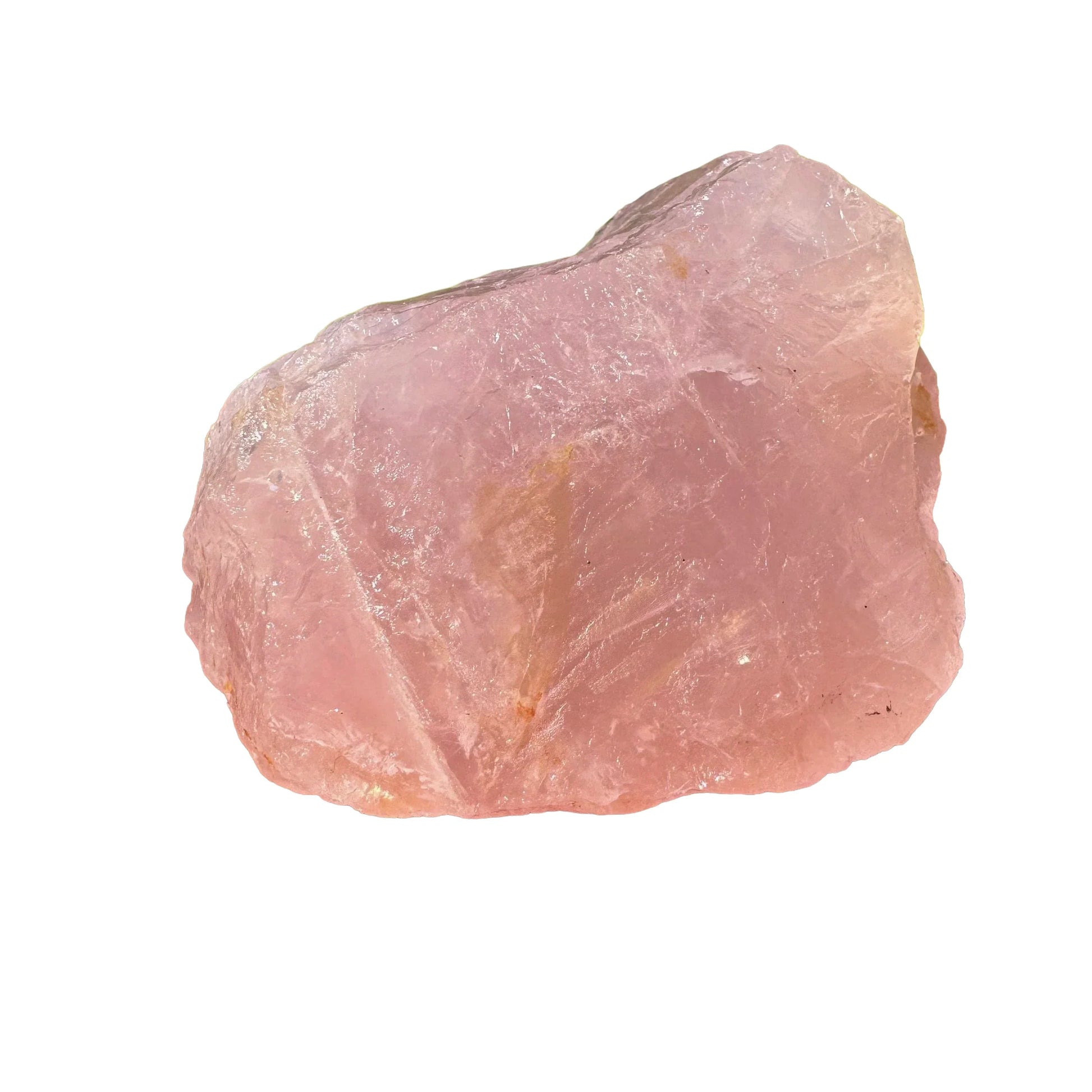 Reverse angle of Rose Quartz specimen, showing tight grain, sourced from Alaotra-Mangoro, Madagascar.