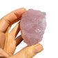 Detail shot of Grade AAA Rose Quartz specimen under natural light