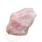 Close-up of Rose Quartz specimen, sourced from Madagascar, showing natural color depth.