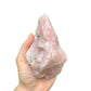 Opposite side of Rose Quartz specimen, showing characteristic patterning, traditionally used for Love and Self Love.