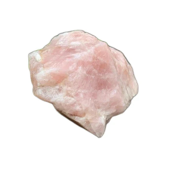 Studio-style view of Rose Quartz specimen, showing natural surface character.