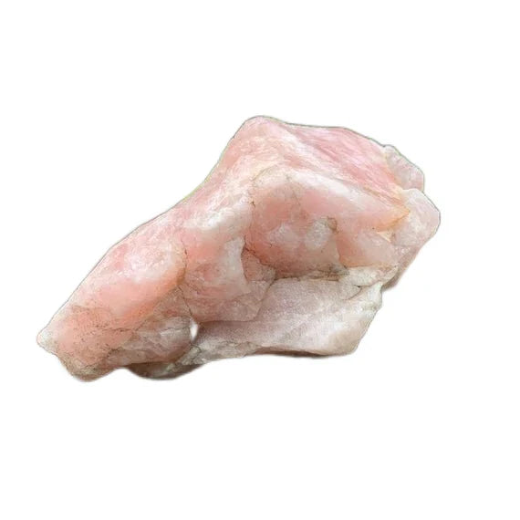 Detail shot of Grade AA Rose Quartz specimen under natural light