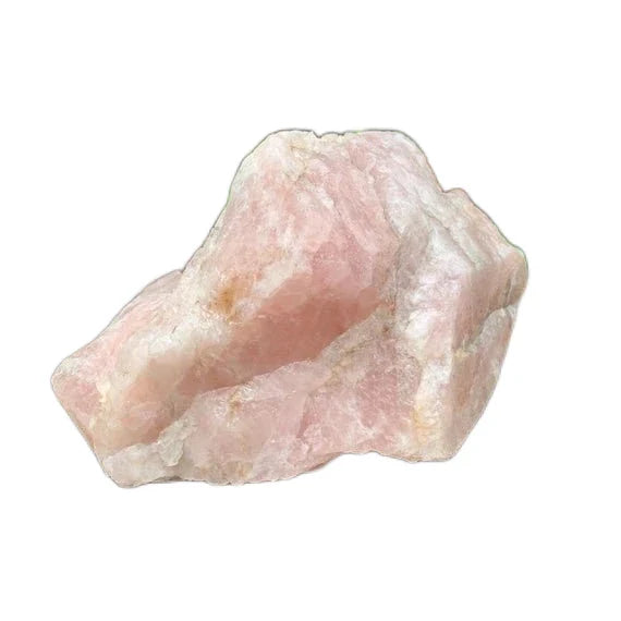 Full profile of Grade AA Rose Quartz specimen ready to ship from Beyond Bohemian