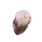 Side perspective of Rose Quartz specimen, kept close for Love and Self Love, from Madagascar.