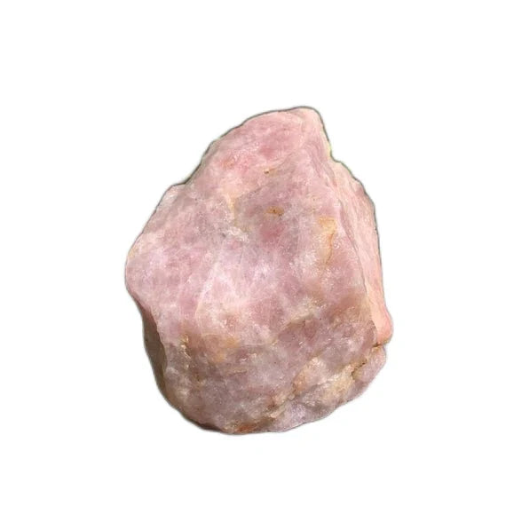 Detail shot of Grade AA Rose Quartz specimen under natural light