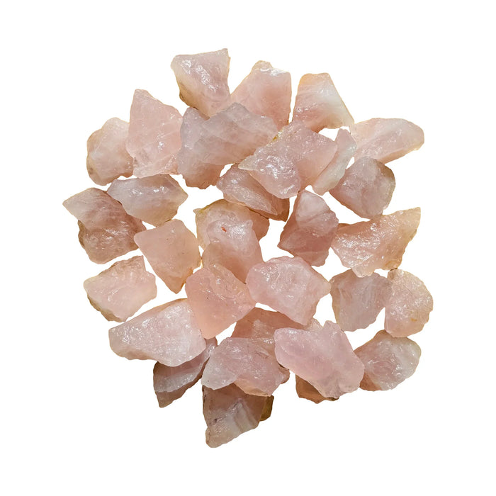 Rose Quartz Crystals for Anxiety Relief, Calm & Emotional Healing — pink rough natural, hand-selected AA Brazil-sourced