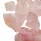 Reverse angle of pink Rose Quartz raw stone, often kept for Love and Self Love, from Namibia.