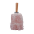 Rose quartz reed diffuser angled view showing cloudy pink crystal texture