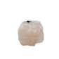 Rose quartz threaded with black tourmaline, the blocky pink form, 2.47 by 1.95 inches from Minas Gerais