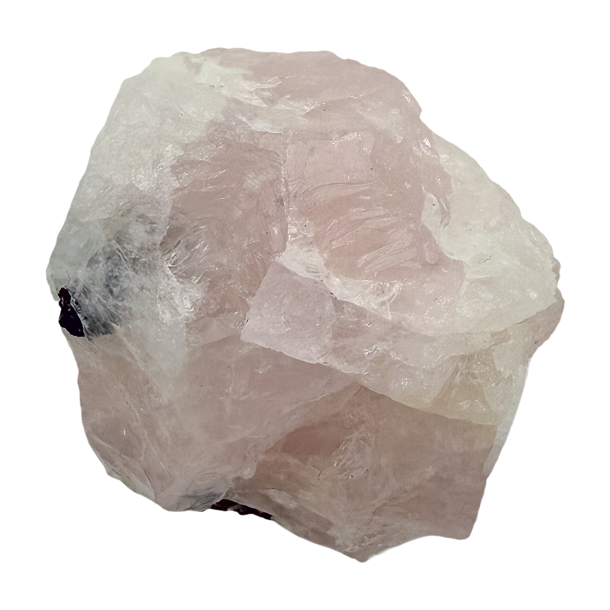 Second face of the blocky pink form, 212 g with more tourmaline through the pink