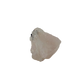 Detail of jet-black crystal against the pale pink of the upright pink block