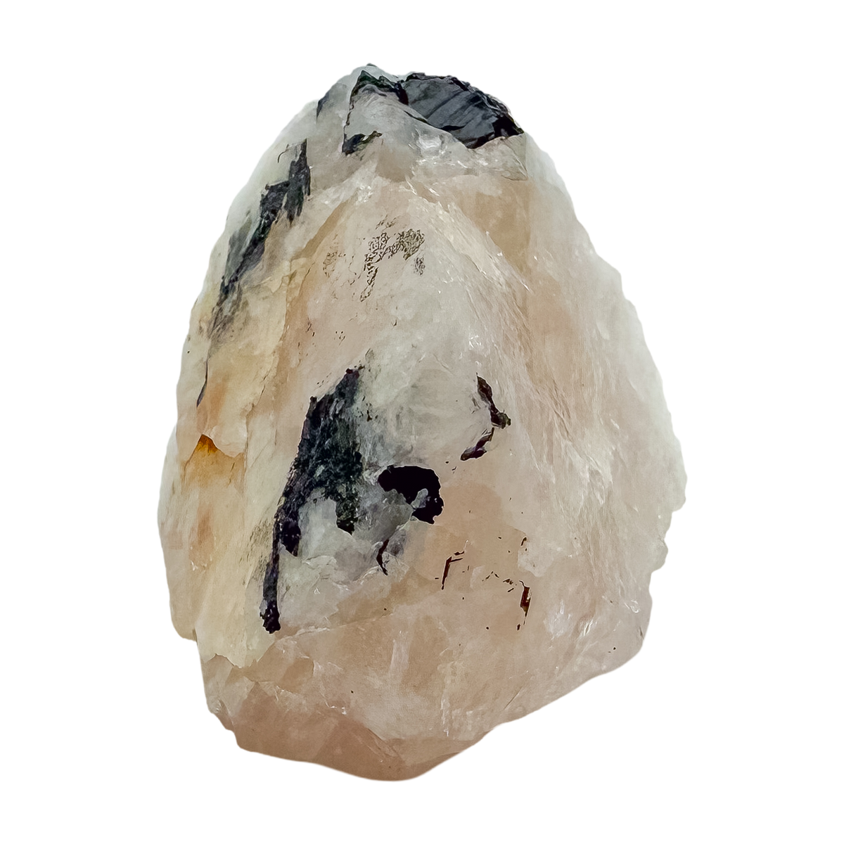 Edge elevation of the deep pink chunk, 172 g from Brazil