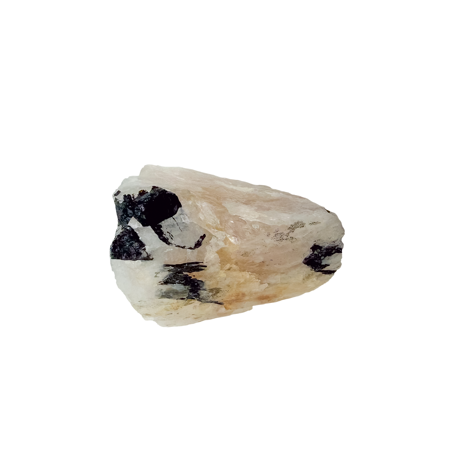 Macro of the tourmaline and quartz intergrowth on the deep pink chunk, 2.28 inches