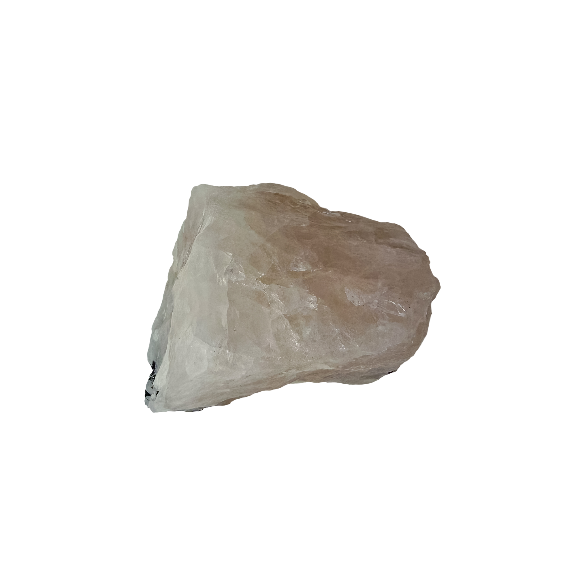 Back of the deep pink chunk, showing the natural break surface, 2.28 inches